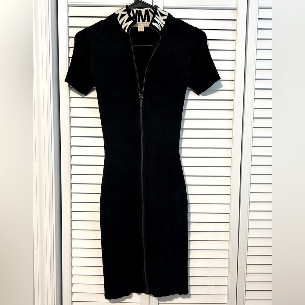 Michael Kors Knit Zip Up Dress